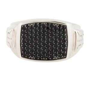 JOHN HARDY SAPPHIRE STERLING SILVER 925 BOLD SIGNET RING